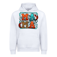 White Bowling mama leopard frame Mother's Day Urban Hoodie - LillyAllenDesigns