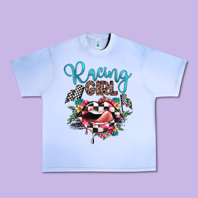Racing Girl Urban Heavy Tee Designed By Jahusdesignshop