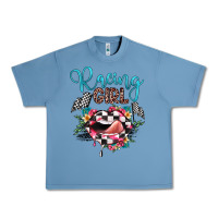 Pebble Blue racing girl Urban Heavy Tee - JahusDesignShop
