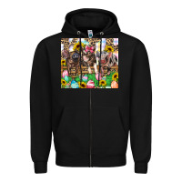 Black easter farm animals Happy Easter Day Zipper Hoodie - CowGirlArtShop
