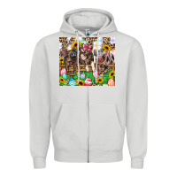 Dove Grey easter farm animals Happy Easter Day Zipper Hoodie - CowGirlArtShop