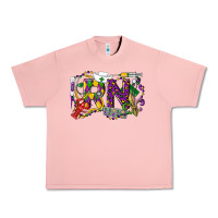 Salmon RN Registered Nurse Mardi Gras Urban Heavy Tee - LillyAllenDesigns