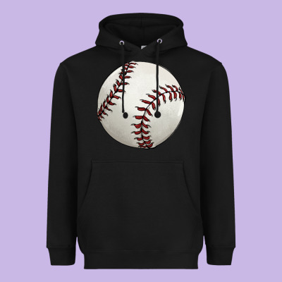 Baseball Ball Heavyweight Hoodie Designed By Fadigitalartstudio