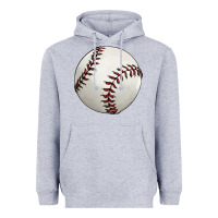 Heather Grey baseball ball Heavyweight Hoodie - FaDigitalArtStudio