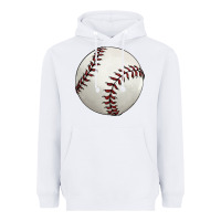 White baseball ball Heavyweight Hoodie - FaDigitalArtStudio