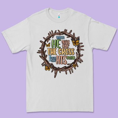 When He Was One The Cross I Was One His Mind Premium Tee Designed By Maliassmallbusiness