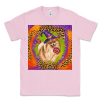 Bubblegum Pink Halloween Pomeranian Dog Classic Tee - LillyAllenDesigns