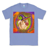 Colony Blue Halloween Pomeranian Dog Classic Tee - LillyAllenDesigns