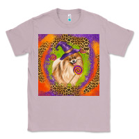 Lilac Halloween Pomeranian Dog Classic Tee - LillyAllenDesigns