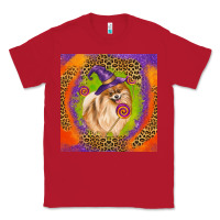Red Halloween Pomeranian Dog Classic Tee - LillyAllenDesigns