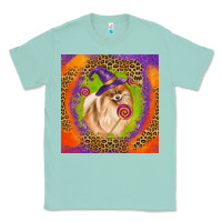Seafoam Halloween Pomeranian Dog Classic Tee - LillyAllenDesigns