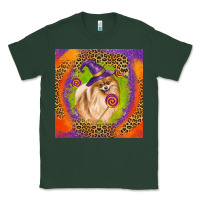 Sports Green Halloween Pomeranian Dog Classic Tee - LillyAllenDesigns