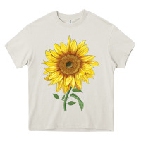 Cream bambino sunflower Heavy Core Tee - LillyAllenDesigns
