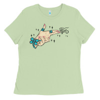 Matcha western turquoise gun hand Ladies Tee - MaliasSmallBusiness