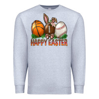 Heather Grey Happy Easter Sports Premium Sweatshirt - BundleAndBundleShop