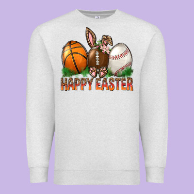Happy Easter Sports Premium Sweatshirt Designed By Bundleandbundleshop