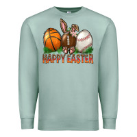 Seafoam Happy Easter Sports Premium Sweatshirt - BundleAndBundleShop