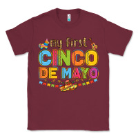 Burgundy my first cinco de mayo Classic Tee - LillyAllenDesigns