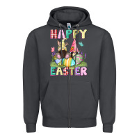Smoke Happy Easter gnomies Easter Day Zipper Hoodie - CowGirlArtShop