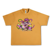 Peanut Butter Mardi Gras pig Urban Heavy Tee - LillyAllenDesigns