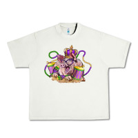 Pistachio Mardi Gras pig Urban Heavy Tee - LillyAllenDesigns