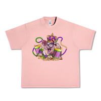 Salmon Mardi Gras pig Urban Heavy Tee - LillyAllenDesigns