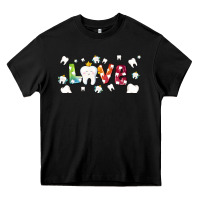 Black love tooth and tooth fairy Heavy Core Tee - AdoDesignShop
