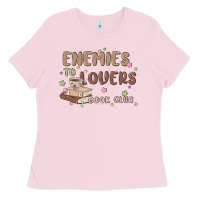 Bubblegum Pink enemies to lovers book club Ladies Tee - MaliasSmallBusiness