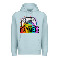 Blue Mist gaymer lgbtq gaming Premium Hoodie - OliviaCreatesArt