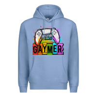 Colony Blue gaymer lgbtq gaming Premium Hoodie - OliviaCreatesArt