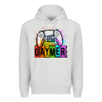 Dove Grey gaymer lgbtq gaming Premium Hoodie - OliviaCreatesArt