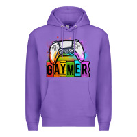 Purple gaymer lgbtq gaming Premium Hoodie - OliviaCreatesArt