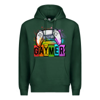 Sports Green gaymer lgbtq gaming Premium Hoodie - OliviaCreatesArt