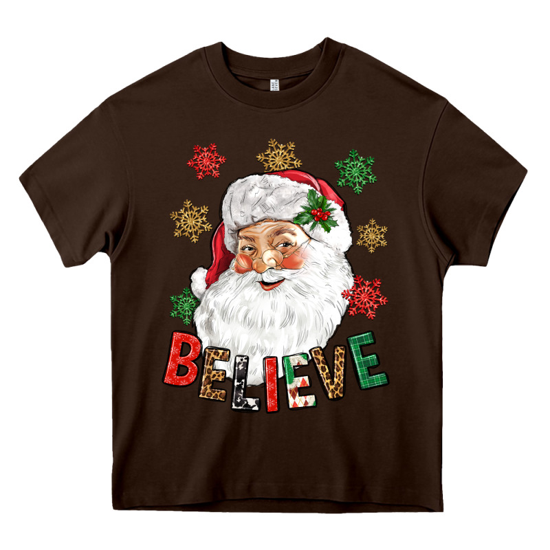 Believe Christmas Heavy Core Tee by NancyCooperArtShop | Teevron