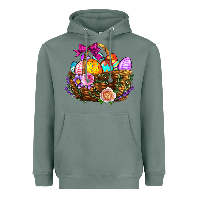 Easter Eggs Hamper Heavyweight Hoodie by BundleAndBundleShop | Teevron