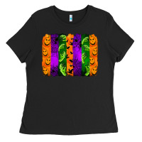 Black halloween brushstroke Ladies Tee - Jasminsmagicworld