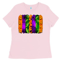 Bubblegum Pink halloween brushstroke Ladies Tee - Jasminsmagicworld