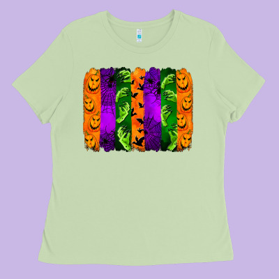 Halloween Brushstroke Ladies Tee Designed By Jasminsmagicworld
