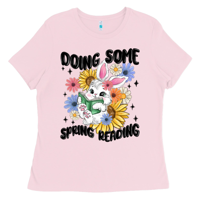 Doing Some Spring Reading Ladies Tee by MaliasSmallBusiness | Teevron