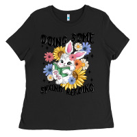 Black doing some spring reading Ladies Tee - MaliasSmallBusiness