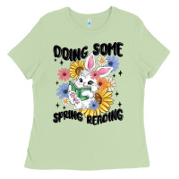 Matcha doing some spring reading Ladies Tee - MaliasSmallBusiness