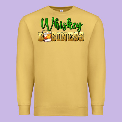 Whiskey Business Premium Sweatshirt Designed By Fadigitalartstudio