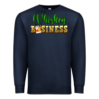 Navy whiskey business Premium Sweatshirt - FaDigitalArtStudio