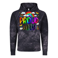 Cloud Black proud ally Vintage Hoodie - LillyAllenDesigns