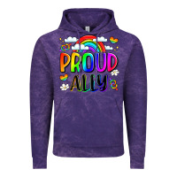 Cloud Purple proud ally Vintage Hoodie - LillyAllenDesigns
