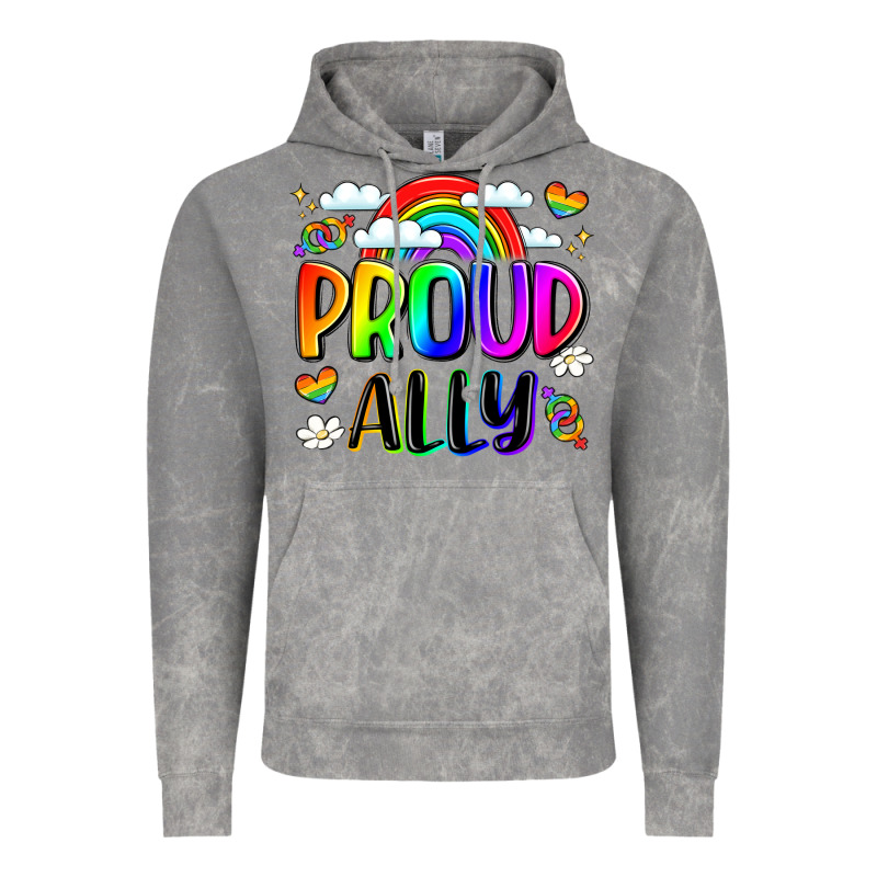Proud Ally Vintage Hoodie by LillyAllenDesigns | Teevron