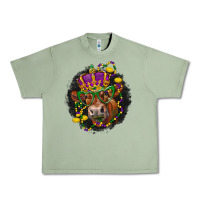Oil Green Mardi Gras red Angus Urban Heavy Tee - LillyAllenDesigns