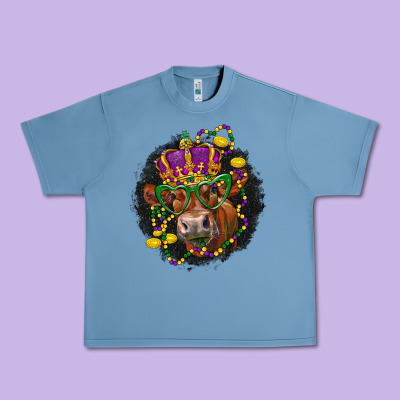 Mardi Gras Red Angus Urban Heavy Tee Designed By Lillyallendesigns