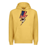 Antique Gold Lightning Bolt Premium Hoodie - JahusDesignShop