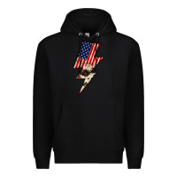 Black Lightning Bolt Premium Hoodie - JahusDesignShop
